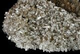 Transparent Columnar Calcite Crystal Cluster on Quartz - China #164008-1
